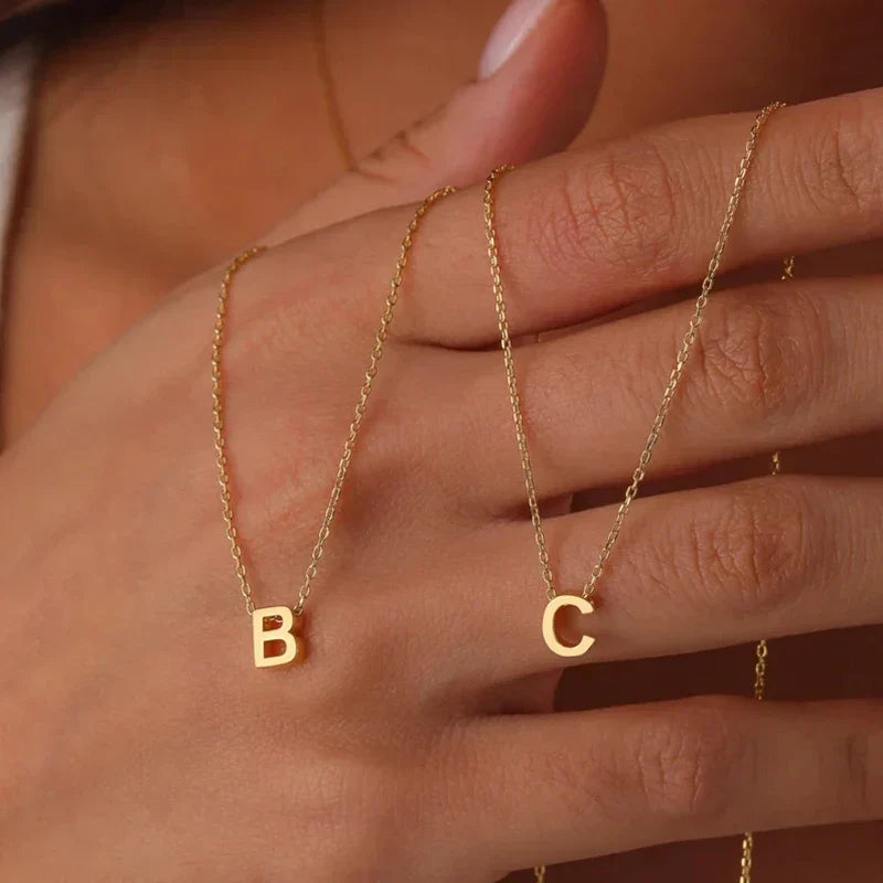 Skanto | Dainty Minimal Letter Initial Necklace