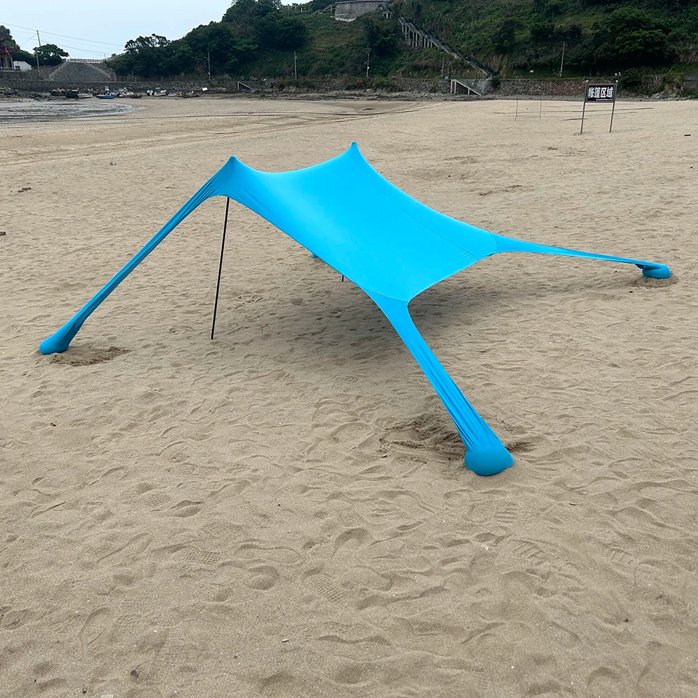 Skanto | Solaviva Beach Tent with UV Protection UPF50+ | Wind Resistant & Waterproof | For 3–4 People | 200×200×170 cm
