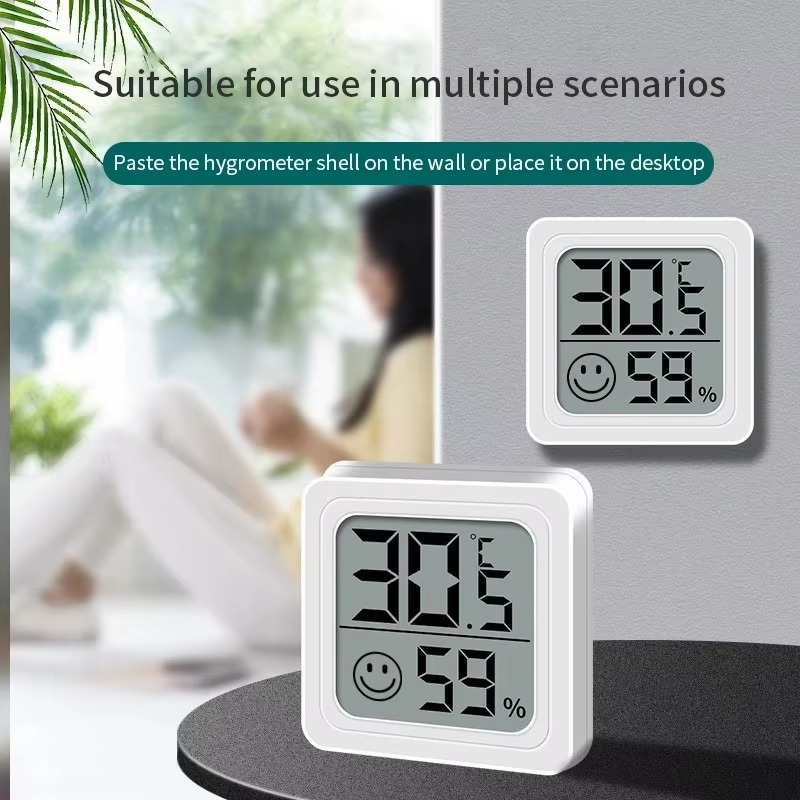 BowLift | Indoor LCD Digital Thermometer and Hygrometer with Temperature and Humidity Sensor