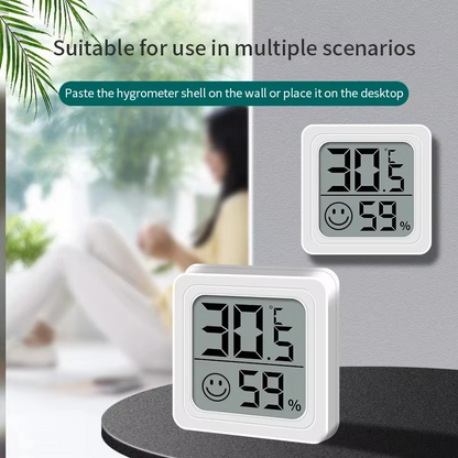 Skanto | Indoor LCD Digital Thermometer and Hygrometer with Temperature and Humidity Sensor