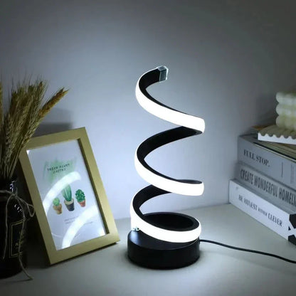 Skanto | Spiral LED Table Lamp – Modern Adjustable Light
