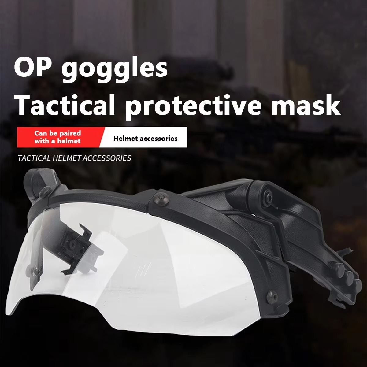 BowLift | Adjustable Tactical Helmet with Anti-Fog Detachable Goggles
