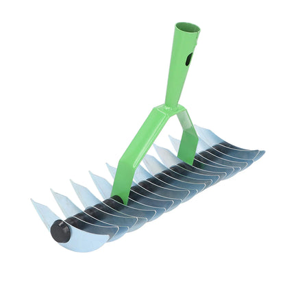 Skanto | RasenPro Rake Head | Stainless Steel Lawn Scarifier | Curved Tines | For Moss, Leaves & Soil Care