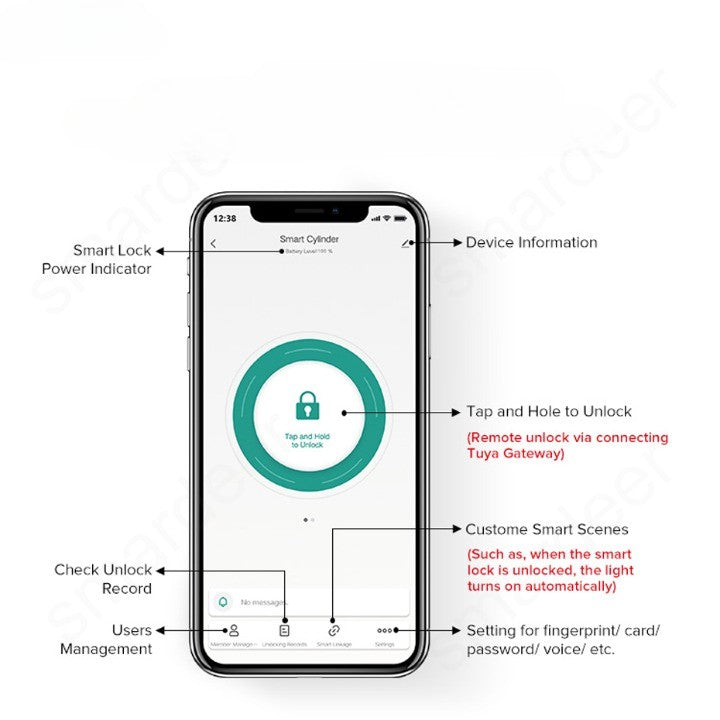 BowLift | Keyless Entry Smart Wifi Electronic Fingerprint Lock