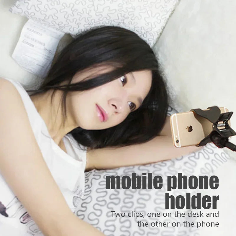 BowLift | ViewEase Phone Holder | 360° Flexible Arm | Universally Compatible | For Bed & Desk