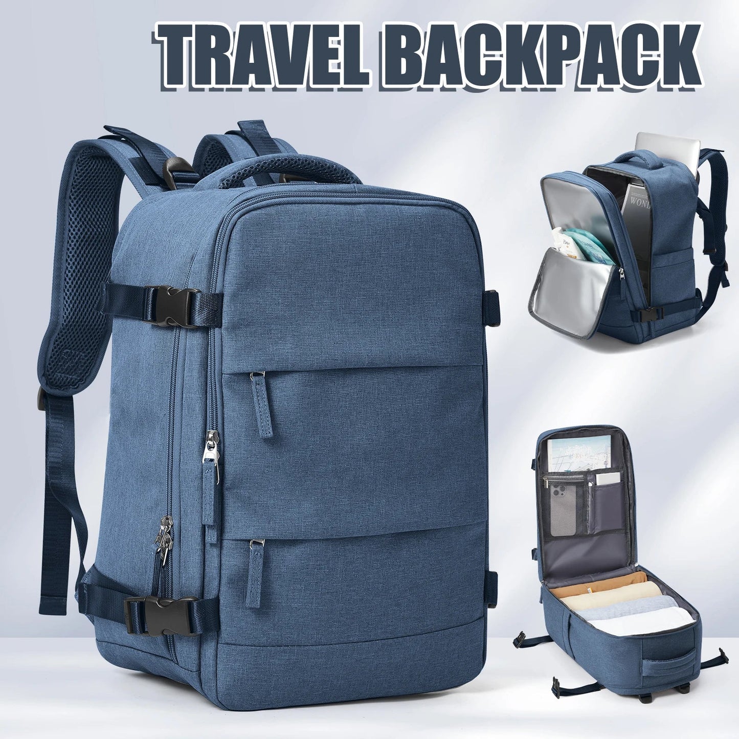BowLift | Trekvora Travel Backpack | Waterproof & Versatile | Laptop Compartment 15.6" | Wet-Dry Separation