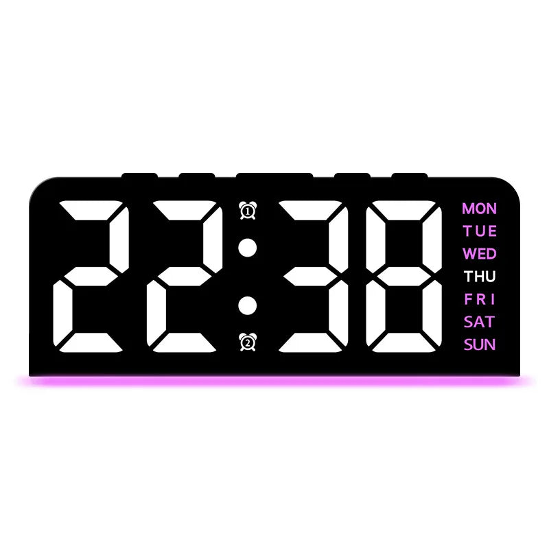 Modern LED All Week Display Night Lamp Alarm Clock | Bowlift
