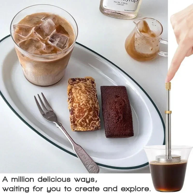 BowLift | Stainless Steel Reusable Press Tea Infuser
