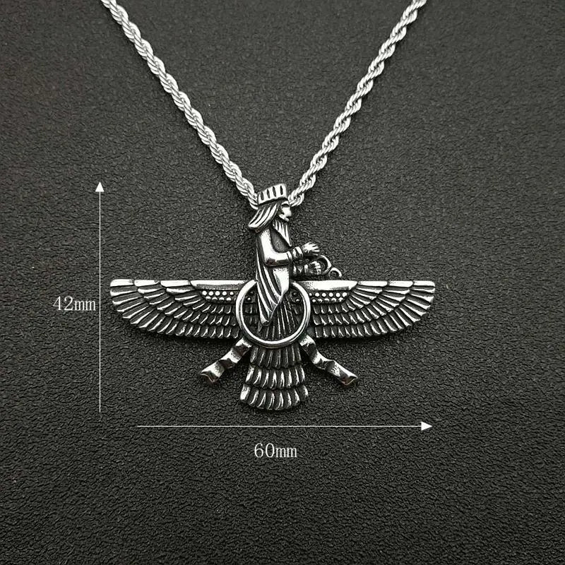 BowLift | Zoroastrian Faravahar / Ahura Mazda Pendant Necklaces