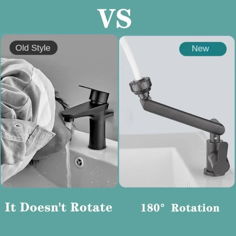 VIvolux | Splash-proof mechanical universal swivel arm faucet