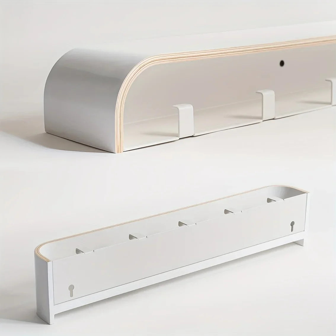 NordicHide Rack Wall wardrobe with shelf & hidden hooks Bowlift