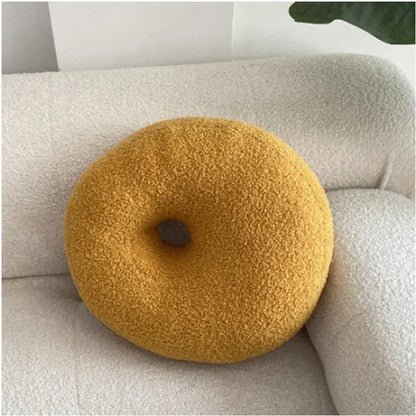 Nordic Bouclé Abstract Cushion – Minimalist Plush Pillow | Bowlift