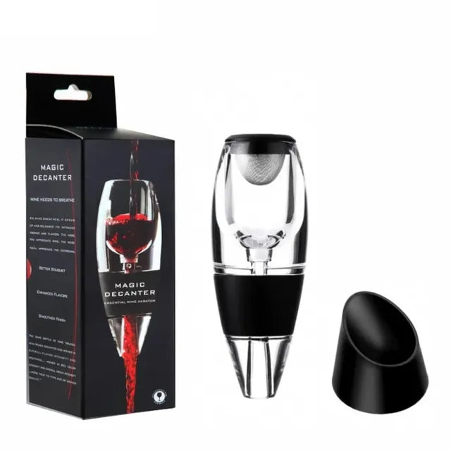 Skanto | Wine Carafe, Decanter, Pourer, Filter Set, Air Purifier, Stand Diffuser, Airer, Strainer, Aerator, Wine for Living Room Bar Kitchen