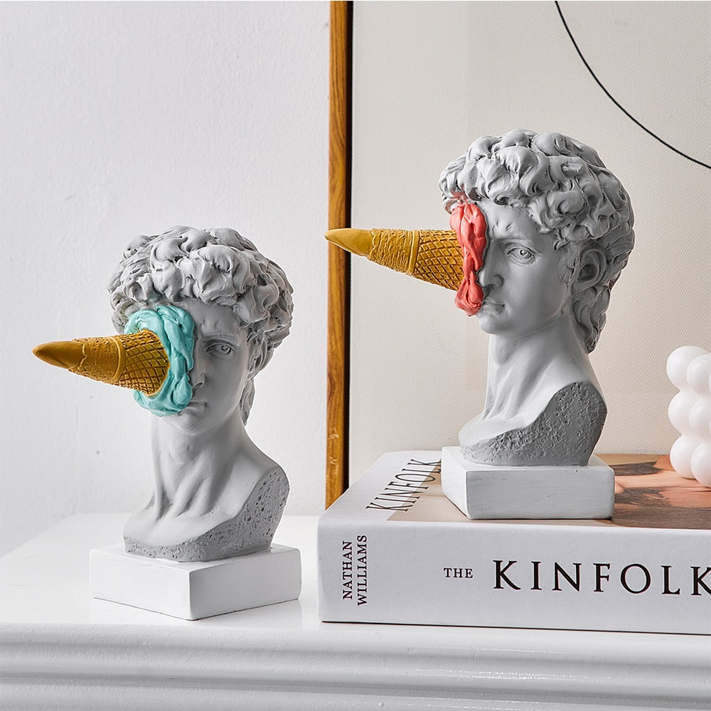 Frendorf | David Figurine with Ice Cream Home Decoration Sculpture