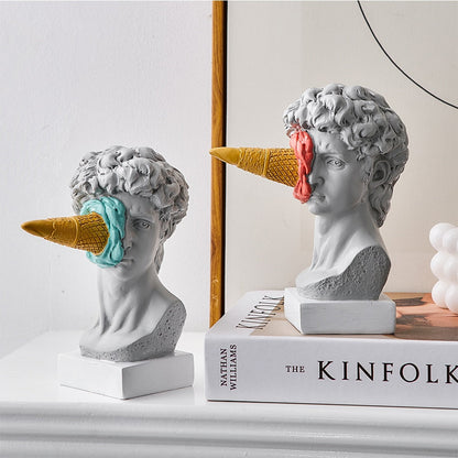 Frendorf | David Figurine with Ice Cream Home Decoration Sculpture