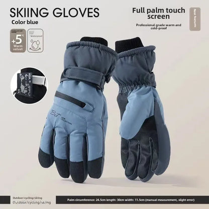 BowLift | GlacioShield Pro Gloves | Waterproof Winter Gloves | Touchscreen & Non-Slip | Warm Fleece Lining for Skiing, Cycling & Outdoor