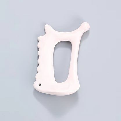BowLift | White Ceramic Guasha Scraping Board for Full Body Massage and Lymphatic Drainage