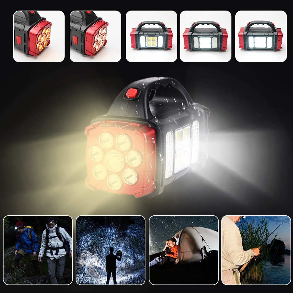 Skanto | Solar Blast Powerful Power Bank LED Flashlight