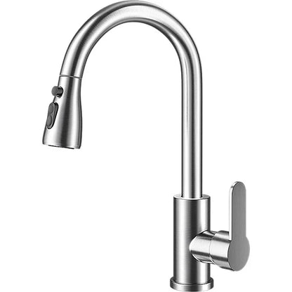 BowLift | Kitchen faucet with pull-out spout – Brushed Nickel