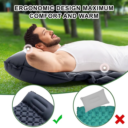 Skanto Skanto | Ultra-Comfort Inflatable Camping Mattress with Integrated Pillow and Pump