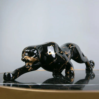 Elegant Jaguar Stone Sculptor