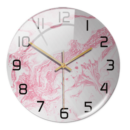 BowLift | Stylish Marble Wall Clock with Silent Mechanism
