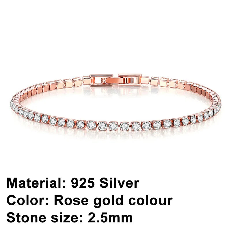 Brehn | Tennis Bracelet – Shine with Attitude: Sterling Silver Elegance and Hip-Hop Flair!