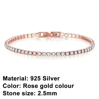Brehn | Tennis Bracelet – Shine with Attitude: Sterling Silver Elegance and Hip-Hop Flair!