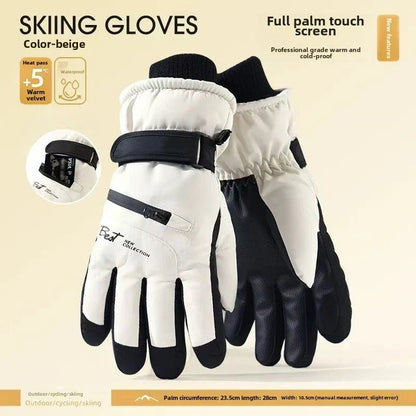 BowLift | GlacioShield Pro Gloves | Waterproof Winter Gloves | Touchscreen & Non-Slip | Warm Fleece Lining for Skiing, Cycling & Outdoor