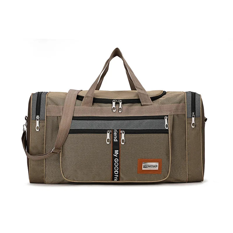BowLift | Travinero Foldable Travel Bag Men | Large Capacity | Waterproof Shoulder Bag for Business Trips & Short Trips | Sports & Leisure Bag