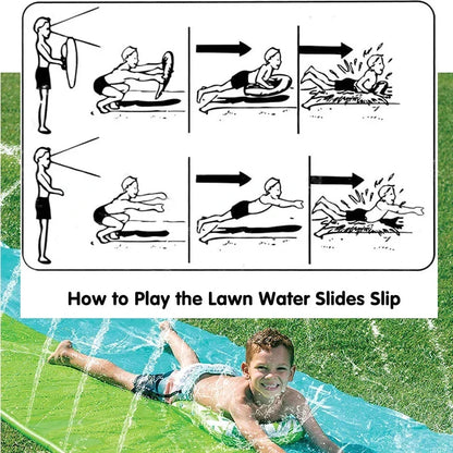 BowLift | AquaRush Water Slide | Inflatable Water Slide with Sprinkler Function | For Garden & Outdoor | Summer Fun for Kids