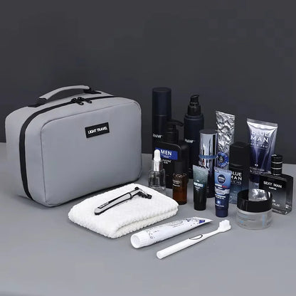 Skanto | Packvard Men's Toiletry Bag Travel Bag | 24×16×11 cm | Water-Repellent & Tear-Resistant | With Handle & Ample Storage