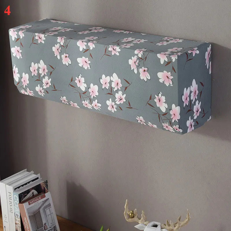 Skanto | Polar Fleece Air Conditioner Cover: Wall-Mounted Dustproof Protection, Easy-Clean Polyester AC Cover for Home Use