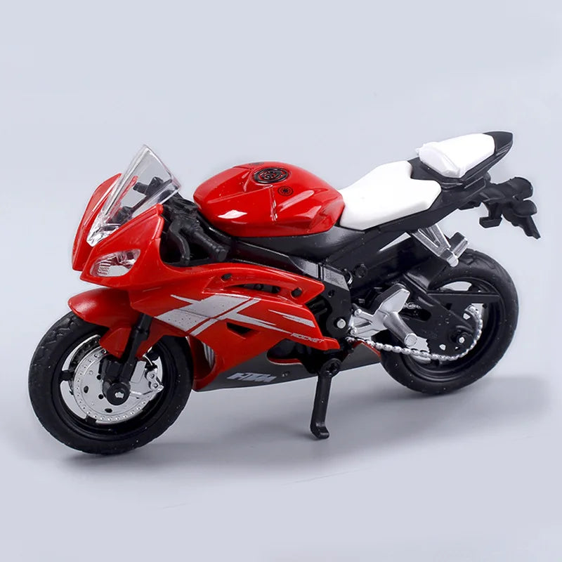 Brehn | 1:18 Scale Yamaha R6 Alloy Sportbike Figures Diecasts Kids Toy Motorcycle Racing Model Replicas Collector's Gift for Boys