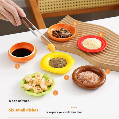 Skanto | Mini Stacked Hamburger Ceramic Plate Set
