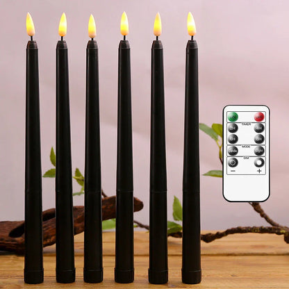 Skanto | Nightfall - Black LED Candles with Remote for Halloween