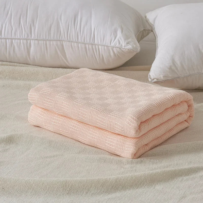 Skanto | Aurelina Cotton Gauze Throw | 100% Cotton | Breathable & Skin-Friendly | Perfect for Sofa, Bed & Office