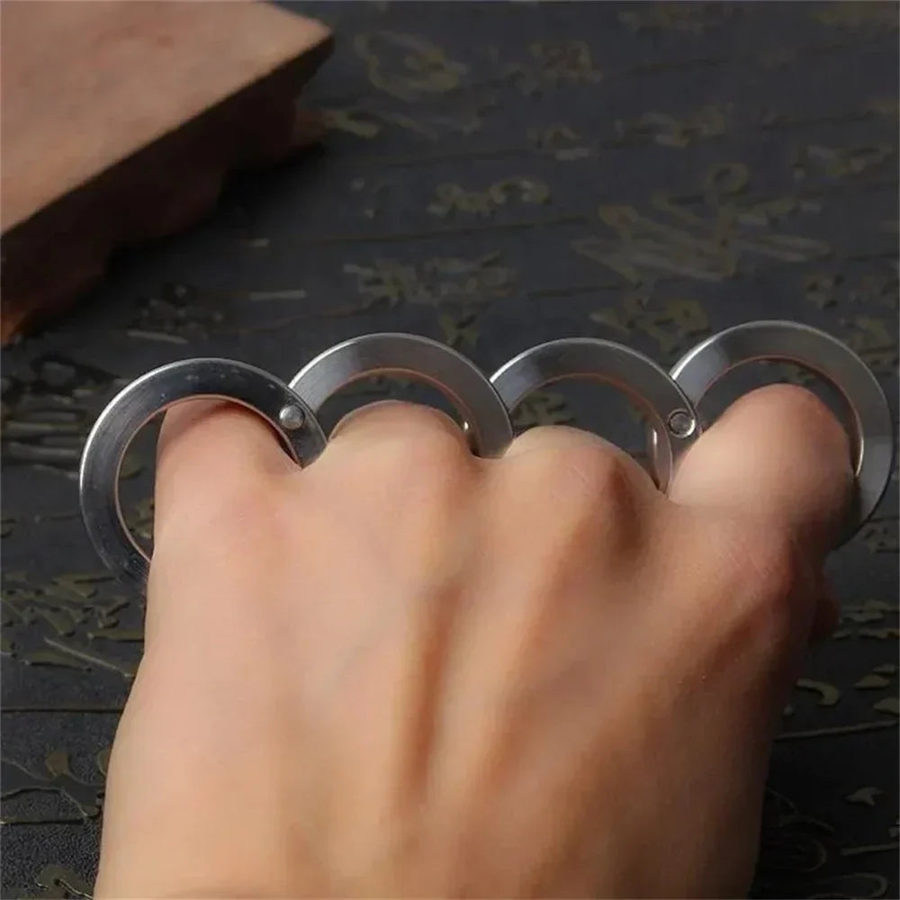 Brehn | Stainless Steel Self-Defense Rotatable Foldable Ring