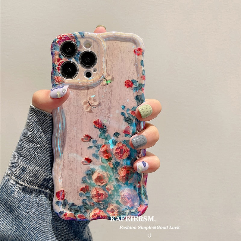 Skanto | Blossom Glow Floral Pattern iPhone Case