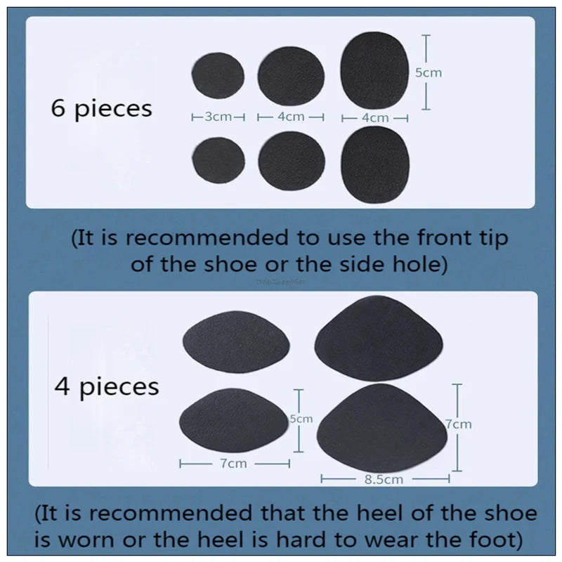 Self-adhesive shoe repair patch