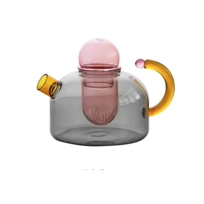 Brehn | Contrasting Color Glass Tea Set