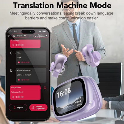 BowLift | XF28 Open-Ear True Wireless Translation Earbuds with ASMR Features