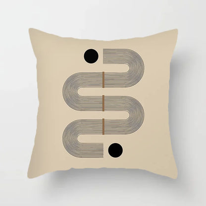 Modern Art Abstract Pattern Decorative Pillow Covers Creative Line Sofa Chair Cushion Cover Home Office Decor | Skanto