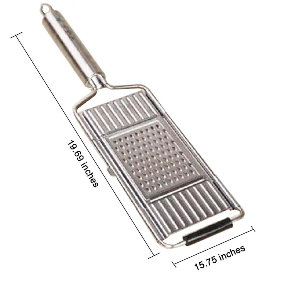 Skanto Stainless Steel Grater | Portable Handheld Vegetable Slicer | Easy-Clean Multifunctional Kitchen Tool