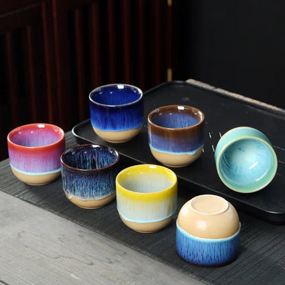 Skanto | Handmade Ceramic Cup – Blue Glazed Teapot