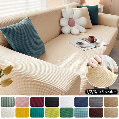 BowLift | Sofalino Stretch | Elastic Sofa Cover | Jacquard Design | For 1–4 Seater & L-Shape