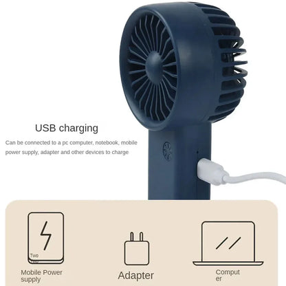BowLift | Brisola Mini Handheld Fan with USB Charging | 3 Speed Settings & LED Display | Portable Battery Fan for Office, Travel & Sports