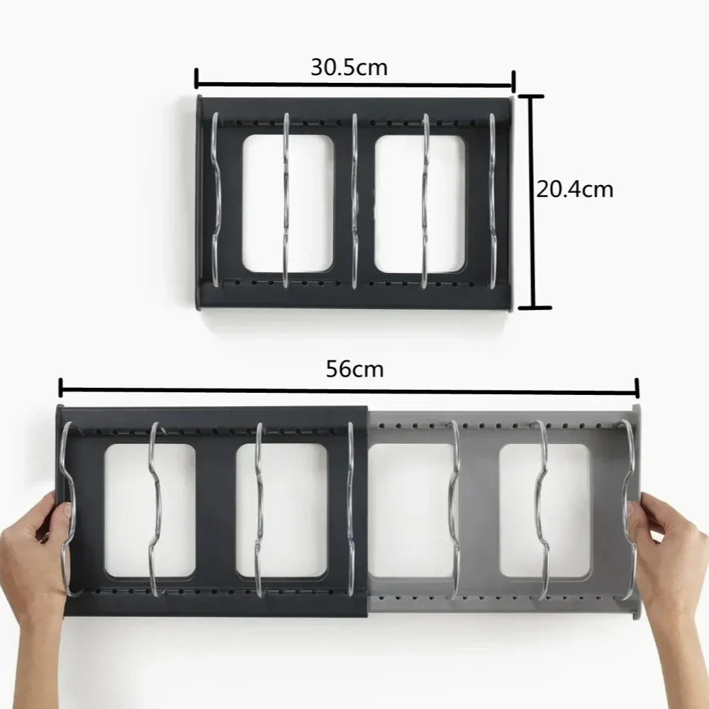 Extendable Pot Lid Holder & Pan Organizer | Karnz
