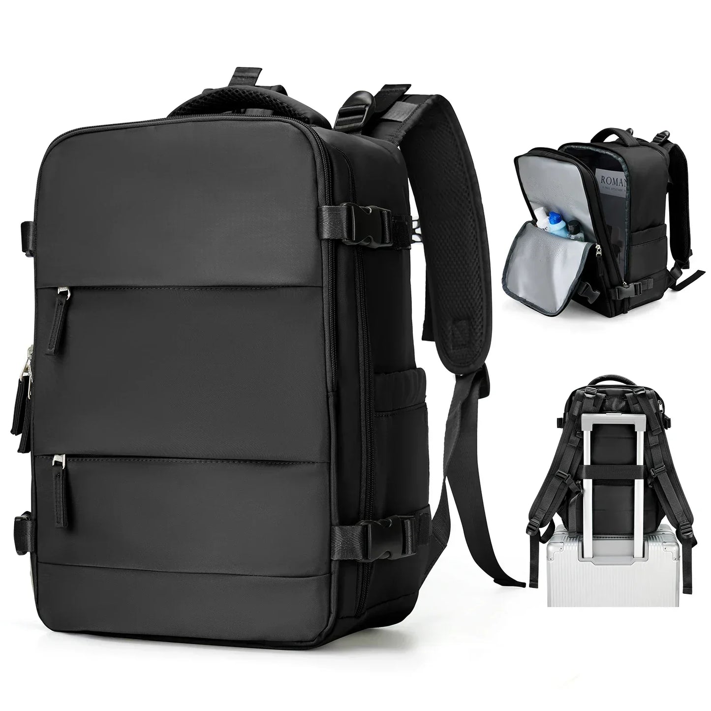 BowLift | Trekvora Travel Backpack | Waterproof & Versatile | Laptop Compartment 15.6" | Wet-Dry Separation