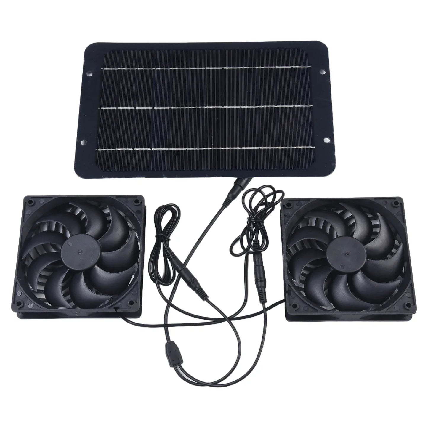 BowLift | AirSol Duo Ventilation System | Solar-powered Dual Exhaust Fans | 10W | For Greenhouse, Livestock Barn & Outdoor Applications